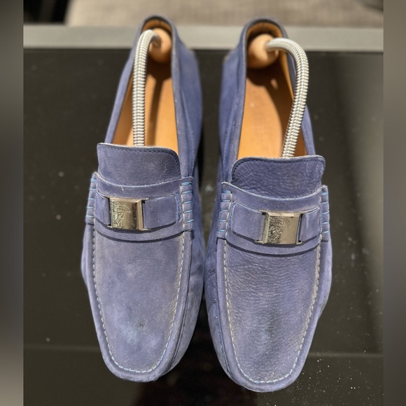 Versace Driving Shoes in Suede Blue - Men’s (US 9) - Picture 3 of 12